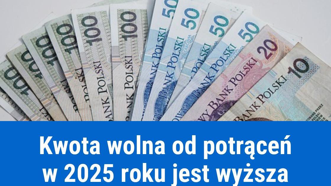 Kwota wolna od potrąceń 2025