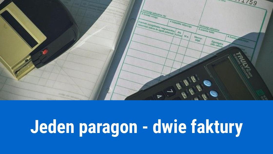 dwie faktury paragon