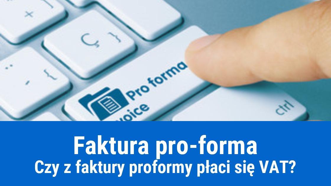 Faktura pro-forma, a podatek VAT