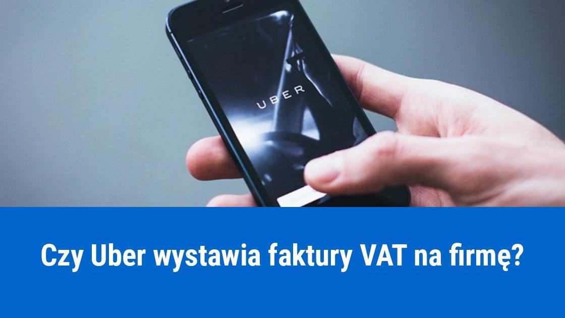 Faktura z Ubera na firmę