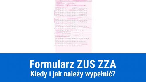 Formularz ZUS ZZA
