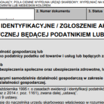 Formularz NIP-7 przy działalności nierejestrowanej
