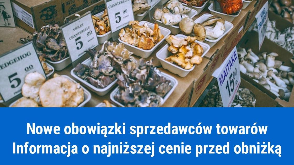 Informacja o najniższej cenie przed jej obniżką – zasady