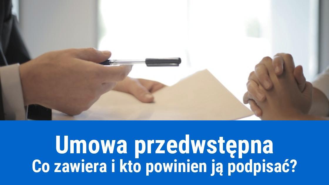jak sporzadzic umowe przedwstepna