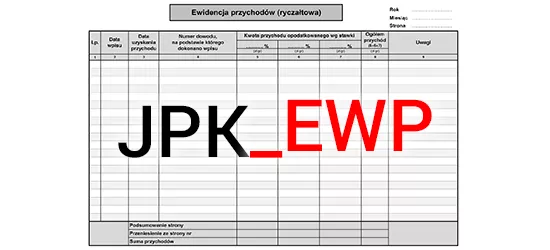 JPK_EWP Jednolity Plik Kontrolny dla ewidencji przychodów