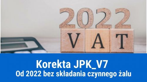 Korekta JPK_V7 bez składania czynnego żalu