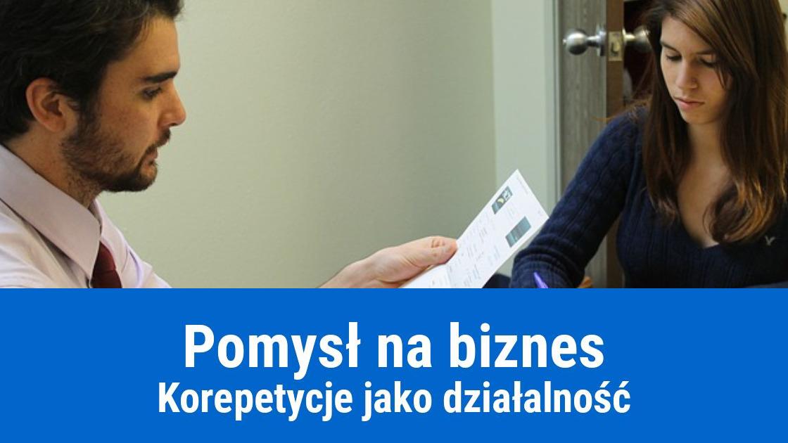 korepetycje dzialalnosc gospodarcza