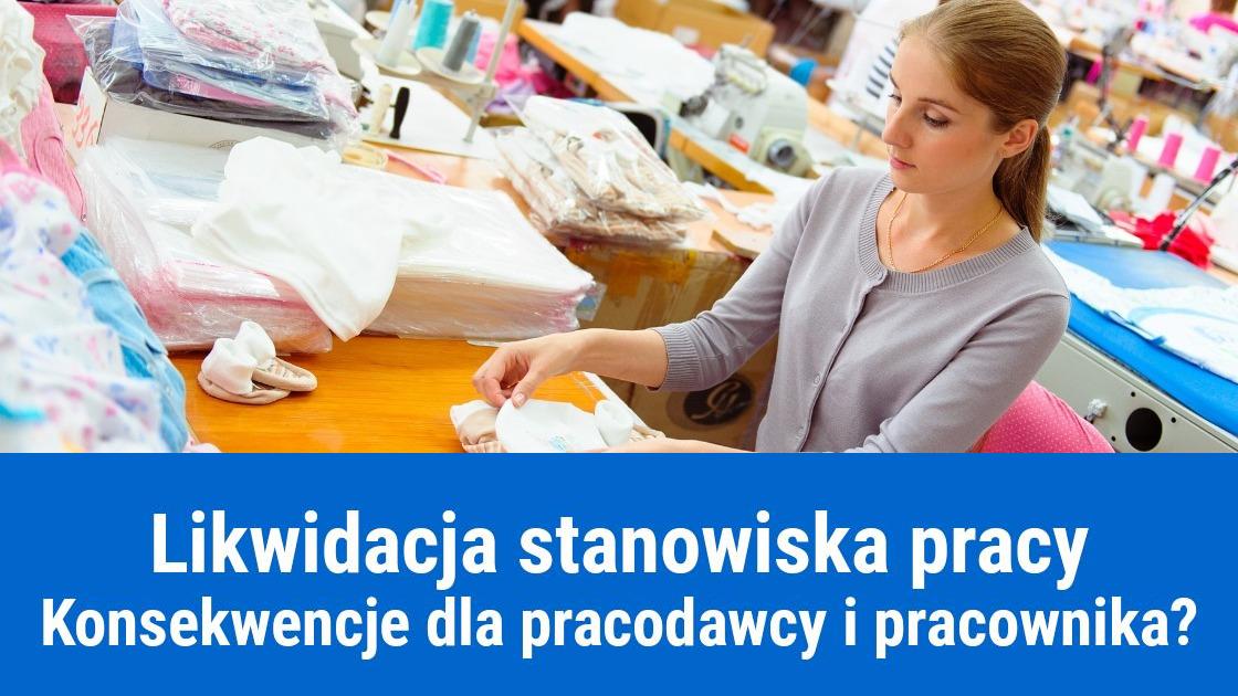 Likwidacja stanowiska pracy, zwolnienie pracownika