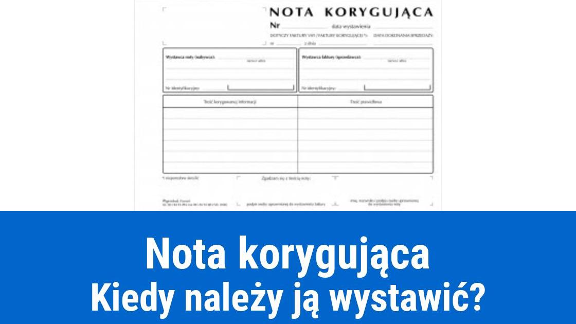 nota korygujaca akceptacja