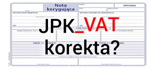 Wystawienie noty korygującej a JPK_VAT