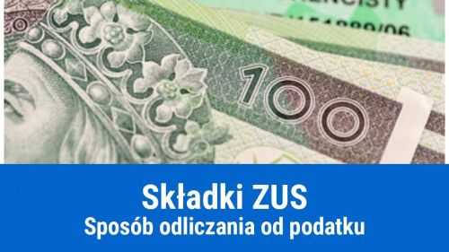 Odliczanie składki ZUS od podatku