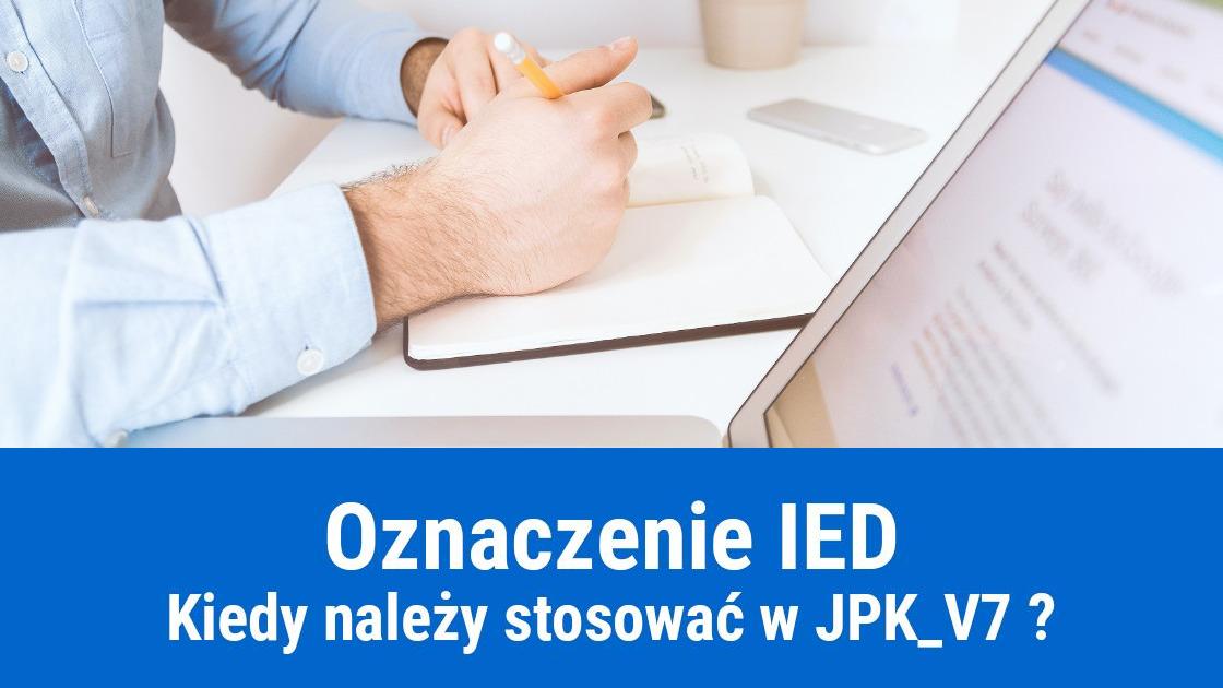 oznaczenie ied plik jpk v7