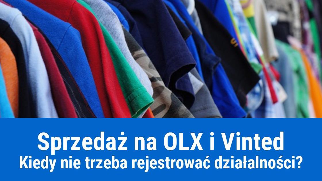 Sprzedaż na OLX i Vinted bez działalności