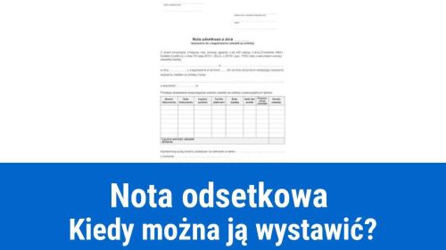 Termin na wystawienie noty odsetkowej