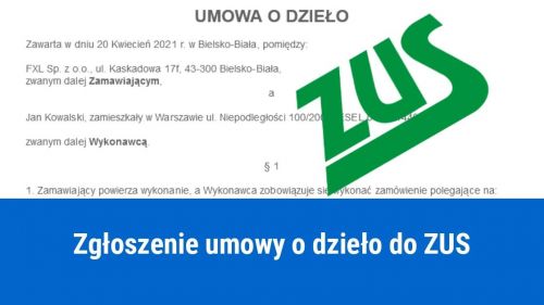 Umowa o dzieło, a składki ZUS
