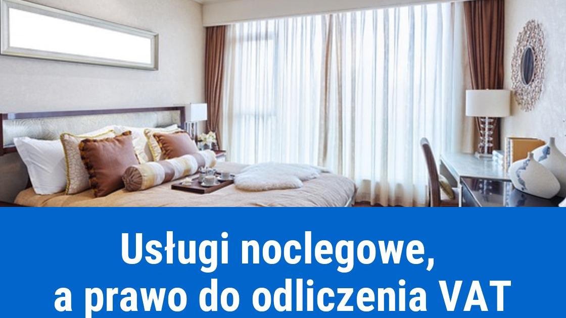 uslgi noclegowe odliczanie vat