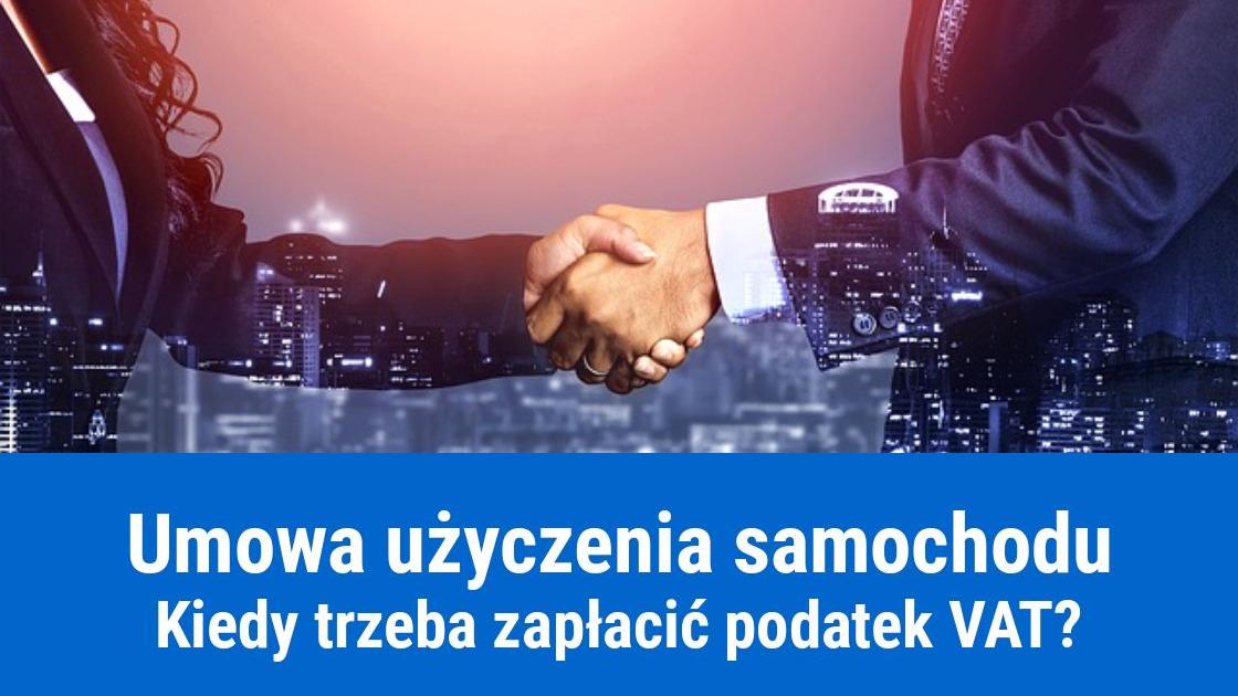 uzyczenie samochodu podatek vat