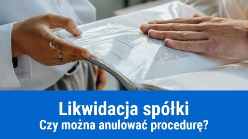 Wycofanie się z likwidacji spółki