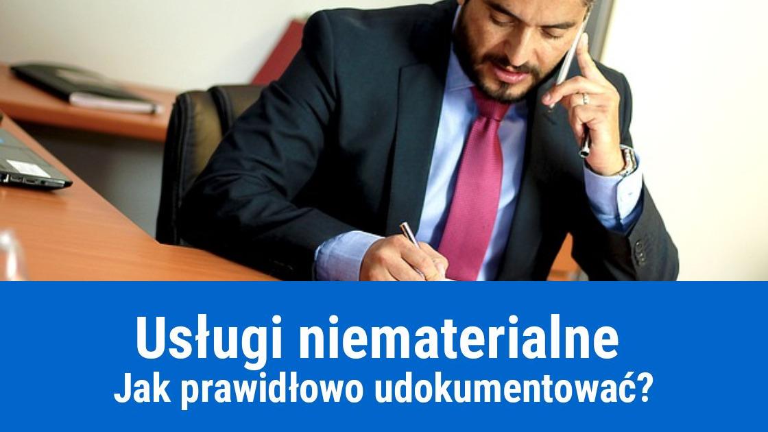 Wystawianie faktur za usługi niematerialne
